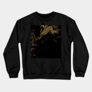 Wild Fire Smoke - Digital Liquid Paint Swirls Crewneck Sweatshirt